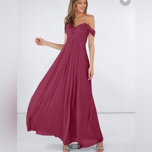 Azazie Bridesmaid Dress size 6–Mulberry